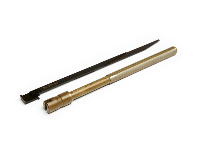 Mandrin avec zone de guidage revêtue de diamant (ici BL16-495AB avec revêtement D76)